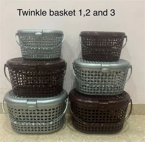 oval plastic brown twinkle picnic basket set  storage size