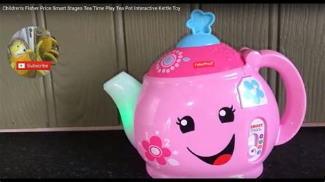 Childrens Fisher Price Smart Stages Tea Time Play Tea Pot Interactive