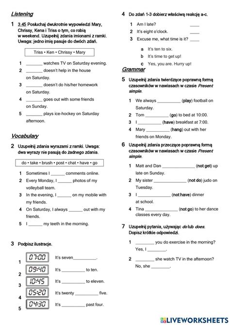 Online Activities Daily Activities Regular And Irregular Verbs