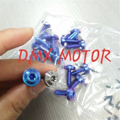 Jual Baut Titanium Cover Body Yamaha Blue Jakarta Barat Dmx Motor