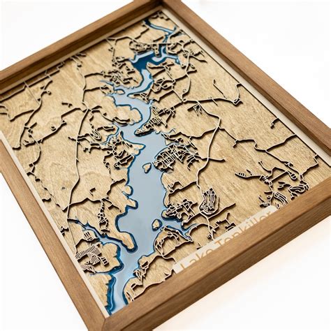 Lake Tenkiller Map Wood and Epoxy - Etsy