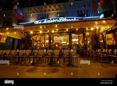 The Traditional French Cafe La Maison Blanche Located Near Gare Du Nord