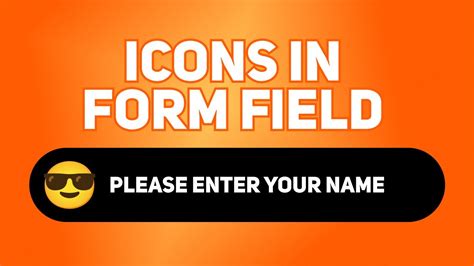 How To Add Icon Inside Input Field How To Use Icons In Form Fields