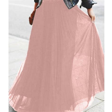 Idall Midi Skirtwomens Skirts Womens Sexy Party Chiffion High Waist Lace Up Hip Long Skirt Pk