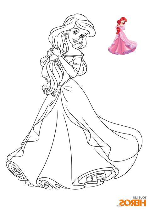 Beau De Dessin A Colorier Disney Princesse Image Coloriage