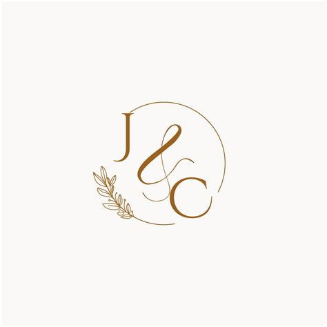 Jc Initial Wedding Monogram Logo Vector Art At Vecteezy