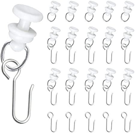 Amazon de Csirnto Gleiter Curtain Hooks 45 Stück Vorhang Haken Set