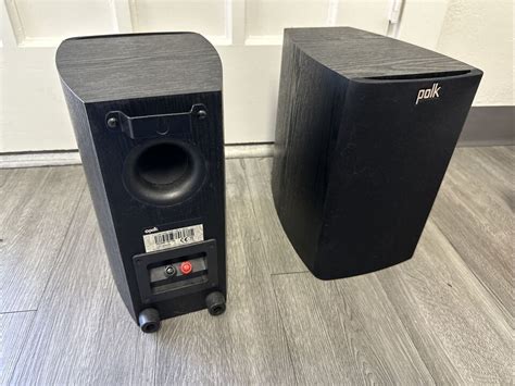 2 Polk Tsx110b Black Bookshelf Speakers EBay