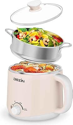 Amazon Hot Pot Electric With Steamer Rapid Ramen Cooker 1 8L Mini
