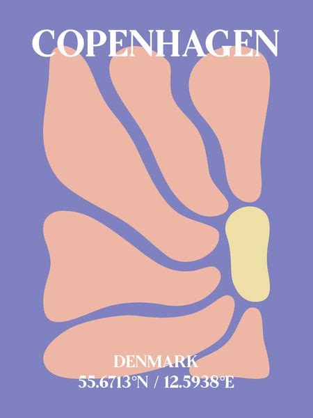 Kaufen Copenhagen Pattern Poster Online DearSam De