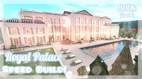 Bloxburg I Royal Palace Speed Build P2 I Big Plot Multiple Floors