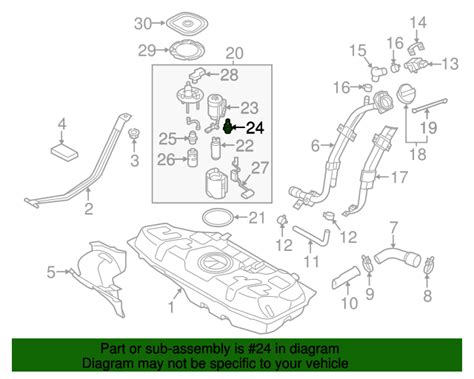 31380 3S900 Fuel Pressure Regulator 2012 2015 Kia Rio Kia Parts Store