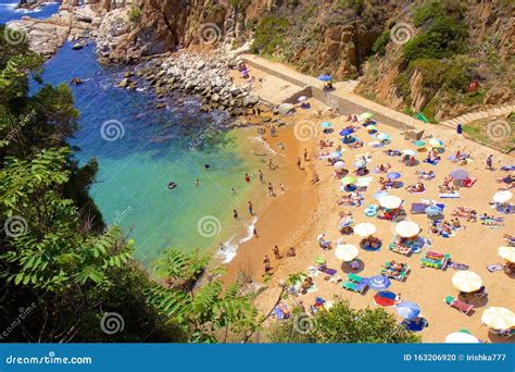 Spiagge E Costa Di Tossa De Mar Spagna Fotografia Stock Immagine Di