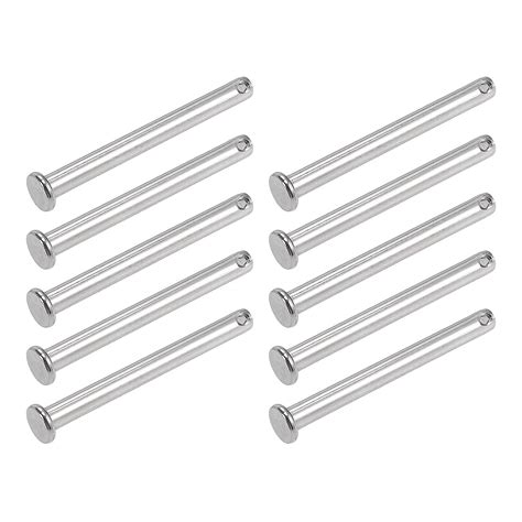 Metallixity Clevis Pins Mmx Mm Pcs Single Hole Flat Head