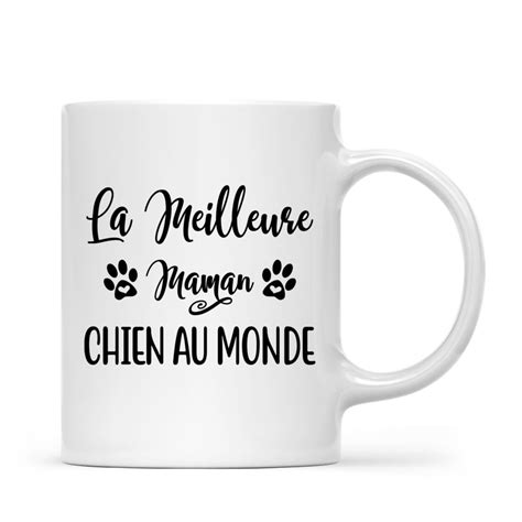 Tasse Personnalisée La Meilleure Maman Chien au Monde French