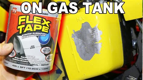 Flex Tape On Leaking Gas Tank Will It Hold Youtube