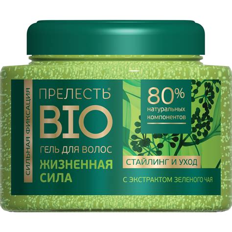 Гель для укладки волос Прелесть Био сильной фиксации с экстрактом ...