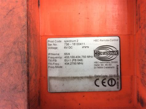 Hbc Radiomatic Spectrum Vdc Mhz