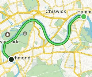 Thames Path National Trail Hammersmith Bridge To Richmond Bridge