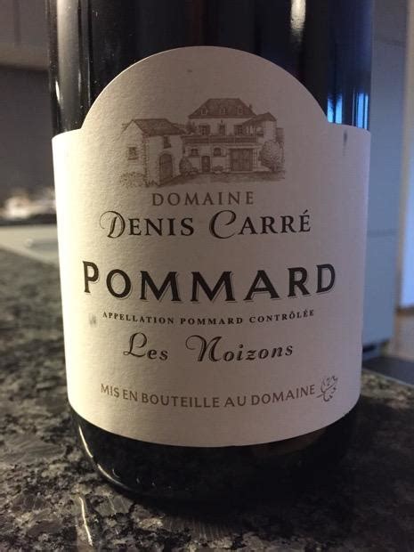 2014 Domaine Denis Carré Pommard Les Noizons France Burgundy Côte de