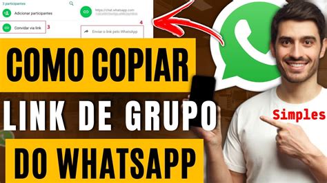 Como Copiar Link de Grupo do Whatsapp SIMPLES e FÁCIL YouTube