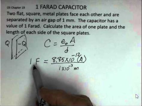 One Farad Capacitor, Physical Size, Dielectric - YouTube