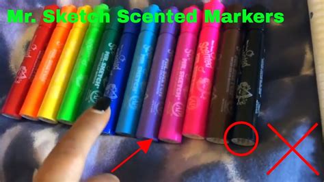 How To Use Mr Sketch Scented Markers Review Youtube