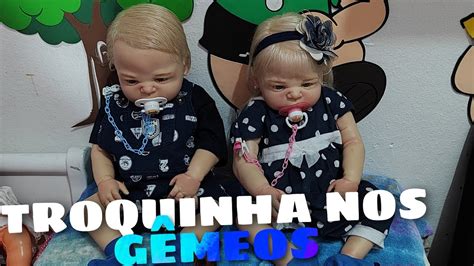 Troquinha Nos BebÊ Reborns GÊmeos 🍼 Isabela E Bernardo Youtube