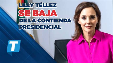 No le pareció el método Lilly Téllez se baja de la contienda