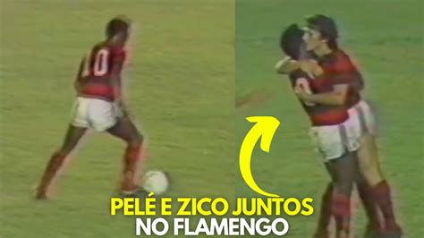 PELÉ JOGANDO NO FLAMENGO EM 1979 AO LADO DE ZICO Pelé vs Atlético