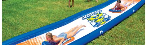 Wow World Of Watersports Mega Slide 25 Feet X 6 Feet Giant Backyard Waterslide With Hand Pump