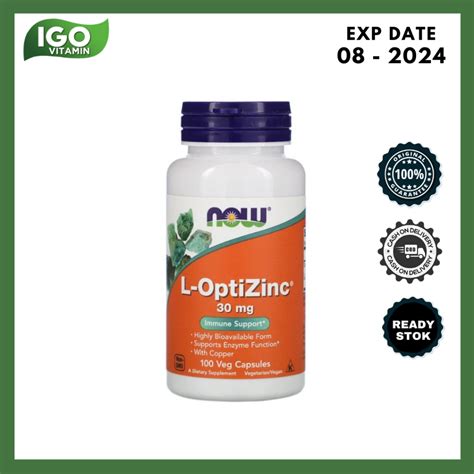 Jual Vitamin L Optizinc Zinc Mg With Cooper Now Veg Capsules