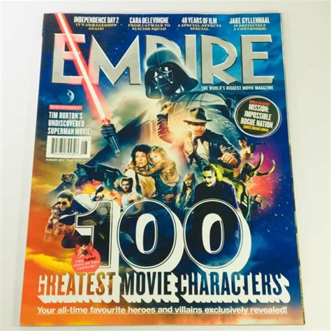 EMPIRE MAGAZINE AUGUST 2015 The 100 Greatest Movie Characters UK Import ...