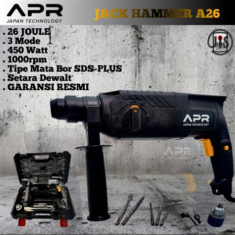 Jual New Promo Mesin Bor Hammer Drill Apr Type A Fitur Bobok Beton