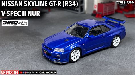 『my Mini Car World』unboxing Inno64 164 Nissan Skyline Gt R R34 V