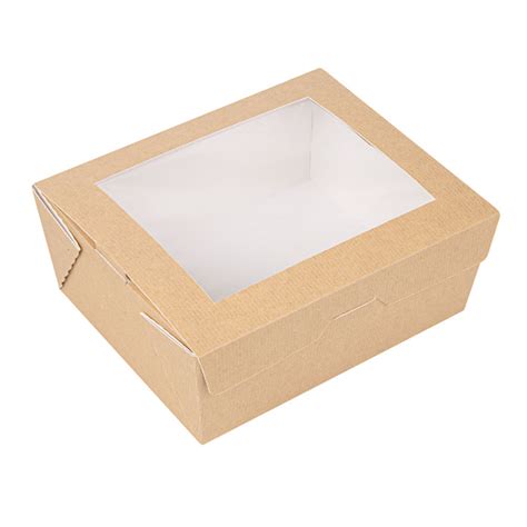 Bo Tes Carton Kraft Avec Fen Tre Ml Prosaveurs