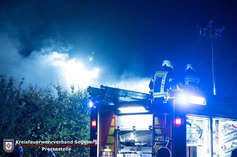 Kreisfeuerwehrverband Segeberg Einsatz Einfamilienhaus In Henstedt