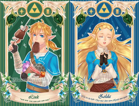 Thelegendofzelda Link Zelda Botw By Elwenz On Deviantart