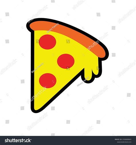 Pepperoni Pizza Vector Tasty Deslicious Stock Vector (Royalty Free ...