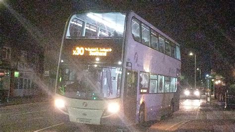 Rare Thrash First Essex ADL Enviro 400 E40D SN12 AHO 33705 Route X30