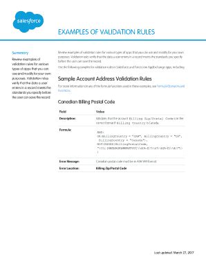 Fillable Online Validation Rules For Various Fax Email Print Pdffiller