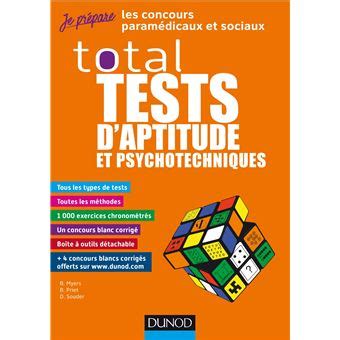 Total Tests D Aptitude Et Psychotechniques Concours Param Dicaux Et