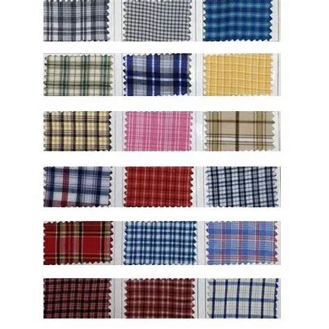 Fancy Check Cotton Shirting Fabric at Rs 62 meter यनफरम शरटग