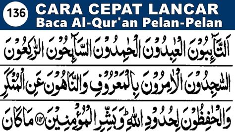 BELAJAR MENGAJI QURAN Cara Mudah Cepat Lancar Membaca Alquran Pelan