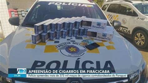 Pf De Piracicaba Prende Homem Que Transportava 750 Caixas De Cigarros