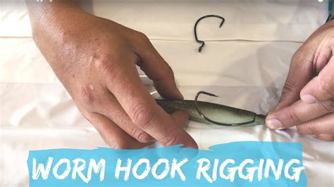 How To Rig A Soft Bait With A Worm Hook Youtube