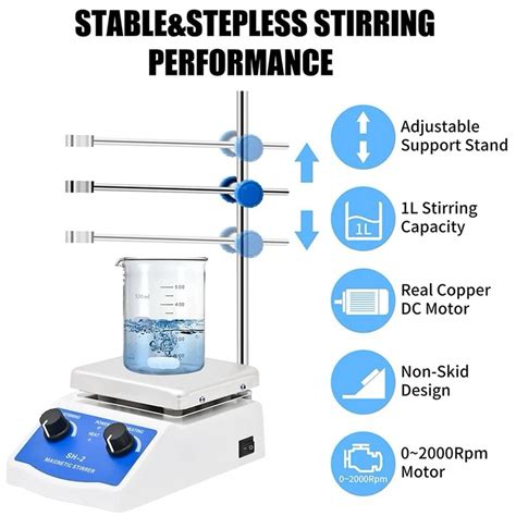 Jual Hot Plate Magnetic Stirrer SH 2 Magnet Stirer Pemutar Lab Hotplate SH2 Shopee Indonesia