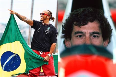 Lewis Hamilton dá parabéns para Ayrton Senna no dia em que piloto