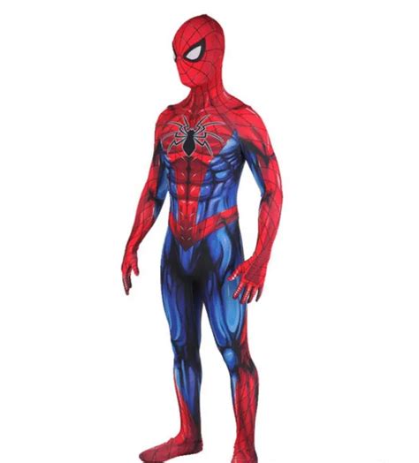 Spider Man Tight Zentai Suit Jumpsuit Spiderman Halloween Cosplay Adult