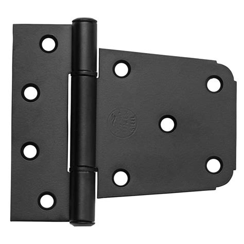 Shop National Hardware 3 1 2 Matte Black Stainless Steel Extra Heavy Gate Hinge At Jaeger